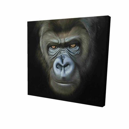 FONDO 12 x 12 in. Gorilla Face-Print on Canvas FO2787613